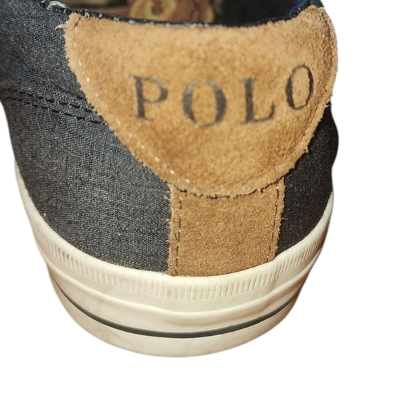 Polo by Ralph Lauren Vaughn Blue Canvas Sneakers - Men's - Picture 9 of 13
